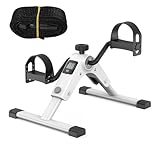 MOMODA Under Desk Bike Pedal Exerciser with LCD Display Portable Mini Exercise Bike for Arm and Leg