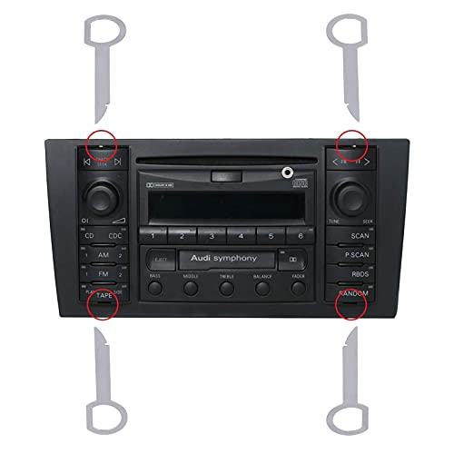 Ferramenta de remoção de rádio estéreo para carro, ferramentas estéreo de pino de liberação DIN, cha
