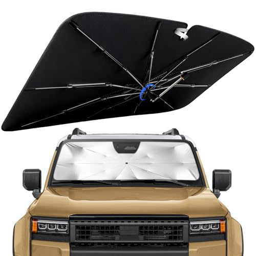 Windshield Sun Shade for Toyota Land Cruiser 2024-2026, 360°Rotating Shaft
