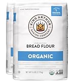 King Arthur 100% Organic Bread Flour, Unbleached, 5 lb - Non-GMO Project Verified, No Preservatives (Pack of 2)