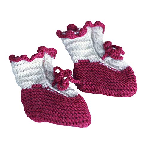 hand knitted booties