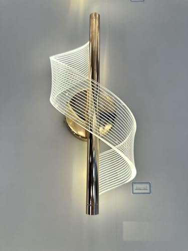 Image of Modern Spiral Design 3 Different Color Mode Changing (Wh /WW /NW) Energy Saving Led Wall Lamp for Bedroom, Living Room, Restaurants, Dining, Coffee Shop,Home Etc