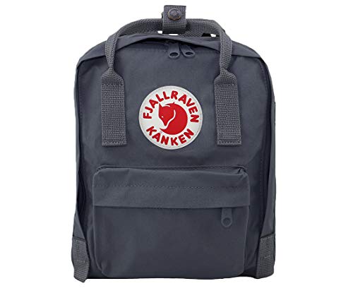 Image of Fjallraven Kanken Mini Unisex Backpacks Size OS, Color: Graphite /Onyx Black