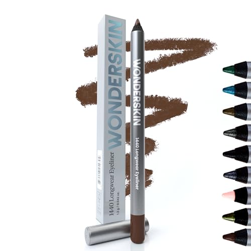 Wonderskin 1440 Longwear Brown Eyeliner Pencil - Waterproof Sharpenable Eyeliner Pencil and Smudge Proof Eye Liner Pencils (Brown Sugar)