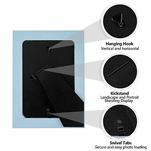 Eletecpro 5X7 Picture Frame Set Of 4 Wall Decor - Wooden Designs With High Definition Glass - Table Top & Wall Mount Photo Frame Set For Office Kitchen Gallery #TOP6