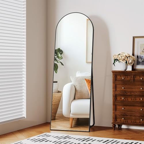 Clevich Arched Full Length Mirror, 150x50cm Free Standing Floor/w...