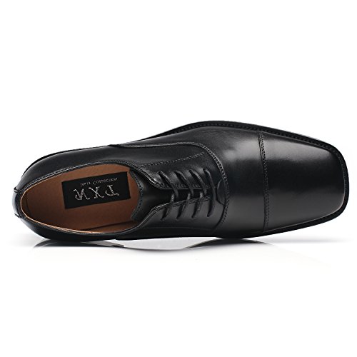 Image of NXT NEW YORK Men's Dress Shoes Lace Up Leather Oxford Shoes for Men Comfortable Classic Modern Formal Business Shoes