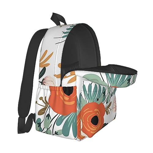 Sac à dos de voyage pour garçons filles idéal en weekend décontracté avec imprimé fleur - 5