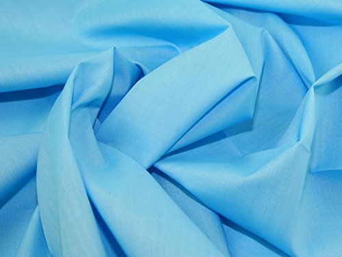 1 mètre bleu turquoise uni tissu en polycoton Polyester Tissu en coton robe Matière - Pas au Royaume-Uni Cover