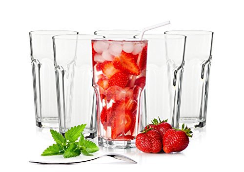 Foto von Sendez 6 Longdrinkgläser 425ml Caipirinha Gläser Kaffeegläser Trinkgläser Cocktailgläser
