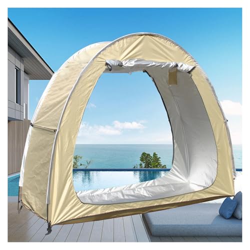 2 PCS Box Biciclette Può Essere Giuntato Garage Moto per Esterno con Tessuto Oxford 210D PU4000 Impermeabile Garage Moto Capannone per Esterno,Green