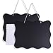 AUSTOR Chalkboards 10x14 Inch Double Sided Erasable Chalkboard Signs Message Board with Hanging String and Cleaning Cloth, 2 Pack