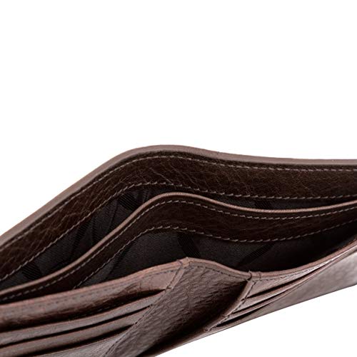 Giudi Luxury Genuine Leather Bifold Men’s 6 Card Case Wallet Made In Italy - Thin Easy Comfortable - Excellent Expensive Gift For Men #TOP4