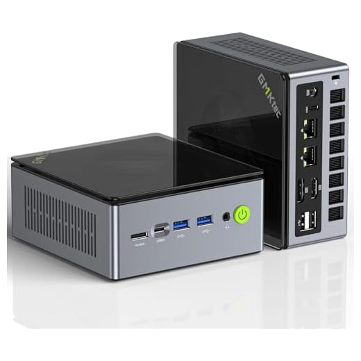GMKtec Gaming Mini PC AMD Ryzen 7 PRO 6850H(4.7GHz) 32GB DDR5 1TB PCIe SSD, Dual NIC LAN 2.5G Desktop Computer Dual USB4, HDMI 2.1, USB-C