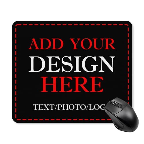Custom Mouse Pads, Personalized Photo/Logo/Image Non-Slip Mouse Pad, Office Supplies &amp; Gaming Computer Desk Accessories Square Shape Mice Pad – Customize Your Own Gaming Mousepad – 12 Colors