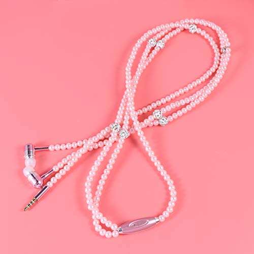 Hemobllo Noise Cancelling Headphones In Ear Earphone Stereo Women Beaded Necklace Wired Headphone Headset Earbuds Earphones () Noise Cancelling Earphones - Image 4