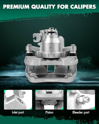 Image of SCITOO 18B5466 Rear Right Passenger Side Brake Caliper Fits For Ford For Explorer For Flex For Taurus 2013-2019,For Lincoln For MKS 2013-2015,For Lincoln For MKT 2013-2019, With Bracket,1PC