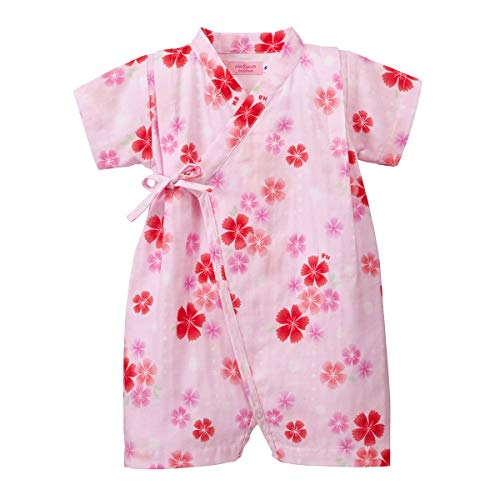 ミキハウス ホットビスケッツ (MIKIHOUSE HOT BISCUITS) 甚平オール 72-7502-450 S(60-70cm) ピンク