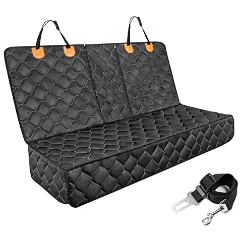 JOEJOY Dog Car Seat Covers Waterproof Pet Car Seat Cover for Dogs Non-Slip Back Seat Dog Cover Durable Dog Seat Covers for Cars Back Seats Protector for Dogs with Seat Belt for Most Cars Trucks & SUVs Cover