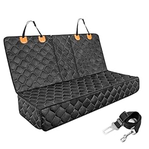 JOEJOY Dog Car Seat Covers Waterproof Pet Car Seat Cover for Dogs Non-Slip Back Seat Dog Cover Durable Dog Seat Covers…