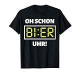 Oh, schon Bier Uhr! Lustiger Spruch für alle, die gerne Alkohol, Bier, Wein oder Schnaps trinken, gerne saufen und Party bis zum Suff machen, oder auch einfach mal gemütlich ein Bierchen trinken. Super Geburtstagsgeschenk für Biertrinker und Bierbrauer.