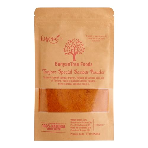 BanyanTree Foods Tanjore Sambar Powder| Sambar Masala | Sambar Mix | Sambhar Powder 100g ~100% Natural | Indian Origin