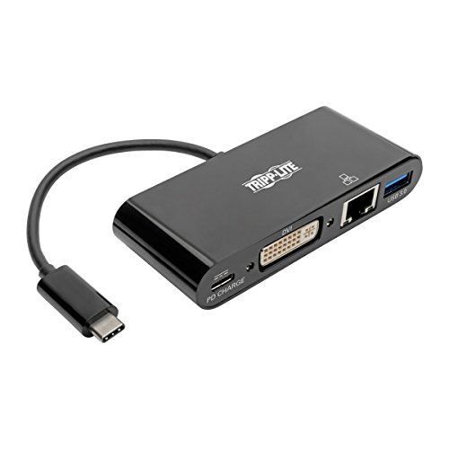 Adaptateur multiport USB-C vers DVI avec alimentation Power Delivery Tripp Lite U444