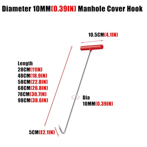 Gancho de acero inoxidable de alta resistencia IBOWZ con mango ergonomico superior 4