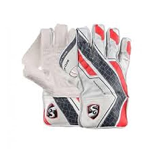 SG Super Club Wicket Keeping Gloves Youth Size All Leather Palm Recreation Right Hand