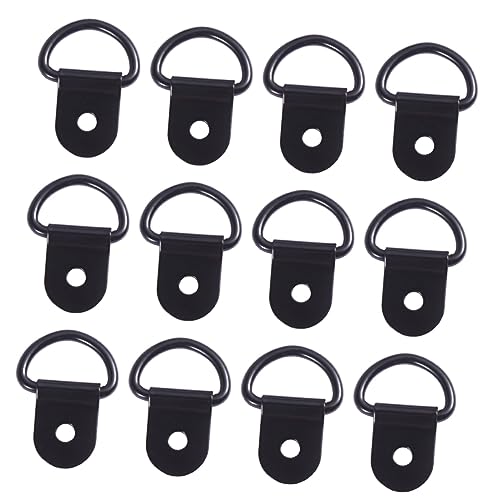 Image of Housoutil 24pcs D-Ring Picture Frame Hooks Wall Decor for Hanging Pictures Rust-Proof Iron Stainless Steel