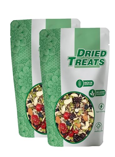 Image of Dried Treats Dried Fruits Nuts And Seeds (Dried Trail Mix /Breakfast, 400g (2x200g))
