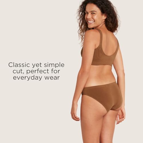 Image of Boody -Classic Bikini -Women's Underwear -Mid Rise, Moderate-Full Coverage Fit -Soft, Flat-Ribbed Waistband -Bamboo Viscose