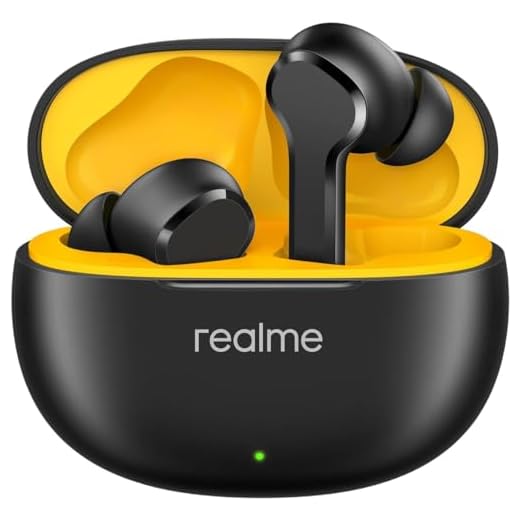 realme Buds T100 - In-Ear True Wireless Bluetooth, Auricolari senza Fili IPX5, riduzione del rumore delle chiamate, Fino a 28h di Autonomia, Custodia di Ricarica, Nero
