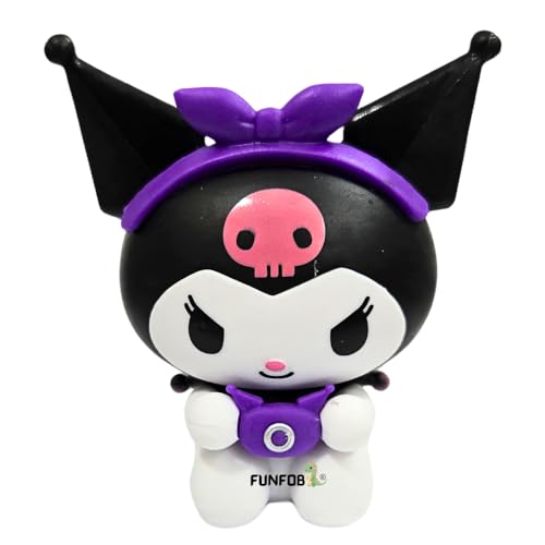 Image of FUNFOB Kuromi Action Figure Height -7.5 Collectible Figurine PVC Multicolour | Kuromi Purple Black with Devil