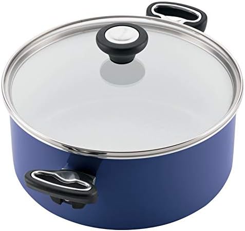 Pemberly Row Ceramic Nonstick Cookware 12 Piece Cookware Set