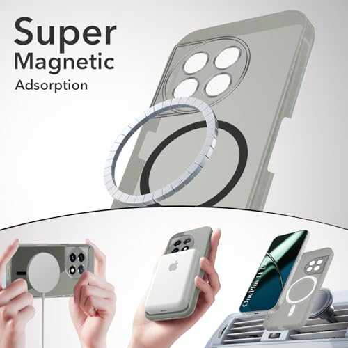 Image of Jkobi Lifetime Anti-Yellow MagSafe Compatible Clear Back Cover Case for OnePlus 11 5G (Sleek Hard Crystal | Shockproof and Camera Protection)