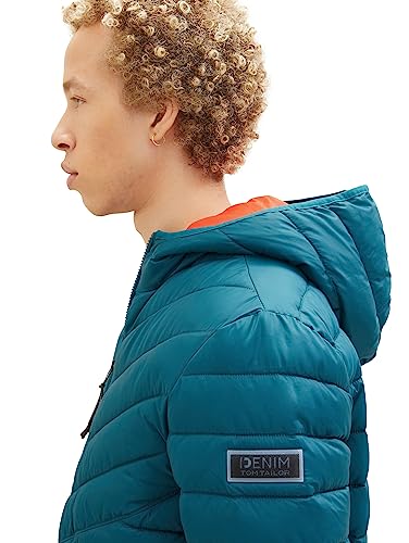 Tom Tailor Denim Men's 1039214 Jacket, 19059-Deep Jade Green