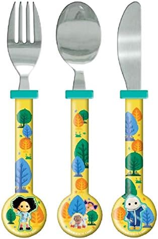 Moon and Me Children's Kids 3pcs Cutlery Set, Knife/Fork/Spoon