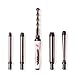L'ANGE HAIR Le Cinq Set da parete curling 5 in 1 – Comes with 19 mm, 25 mm, 32 mm, 19-25 mm and Bubble Titanium Barrels – Professional Curling Iron Set – Interchangeable Curling Wall Set immagine