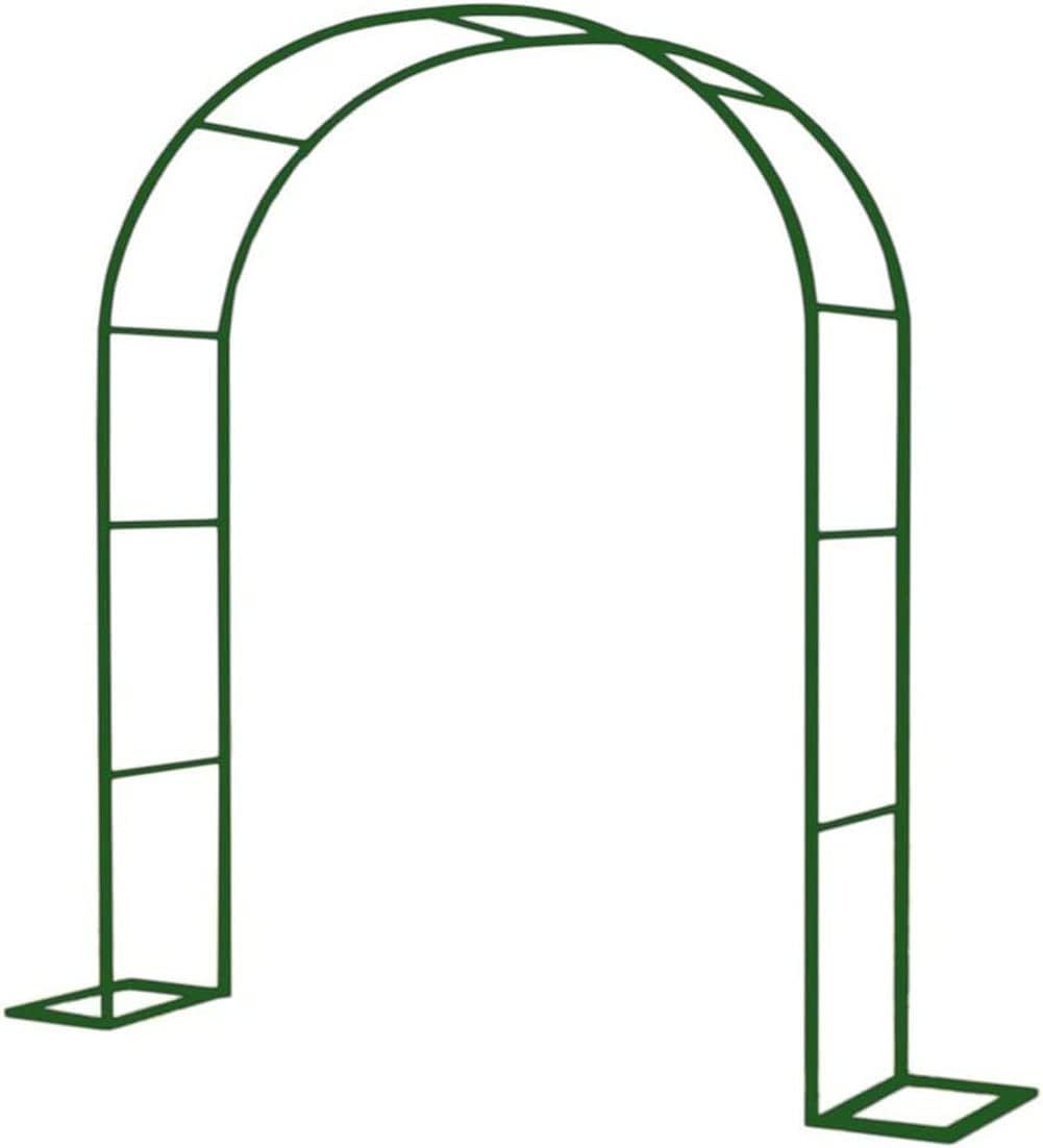 Black Metal Garden Arbor Arch, Steel Frame Garden Arch for Climbing Plants, Roses, Great for Backyard, Lawn, Patio, Courtyard, Wedding Decorations,Green,W3.5M*H2.2M