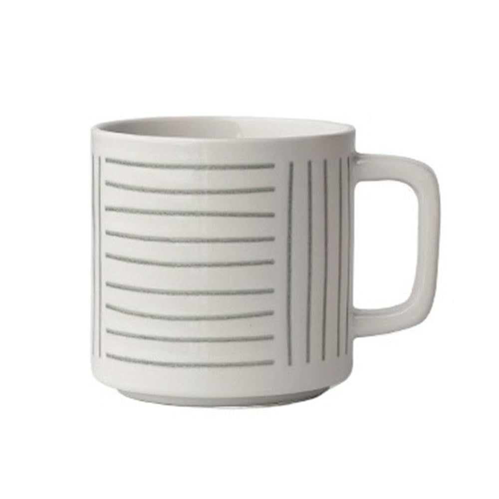 LIBANGRONG-888 Mugs Simple Geometric Line Mug Coffee Cup Ceramic for Tea Cocoa Milk at Home & Office Milk Tea Cup(Green)