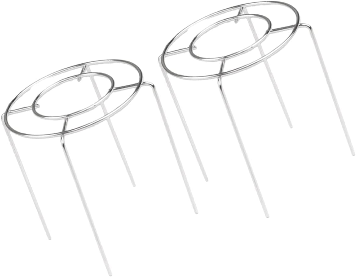 Garneck 2pcs Stainless Steel Round Steamer Rack Diameter Cake Cooling Stand Dishwasher for Cooling Cakes More for Efficient Air Circulation