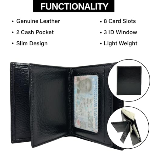 Custom Wallet for Men, Personalized Men Leather Wallet, Fathers Day gift for Dad Men's Birthday Gifts, Customizable Aniversary Gift for Him, Christmas Gifts for Men, Husband, Grandpa4