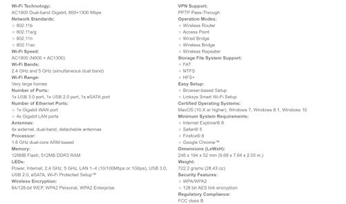 Linksys Open Source Dual-Band Gigabit Wifi Wireless Router, Speeds Up To (Ac1900) 1.9Gbps - Wrt1900Acs #TOP4