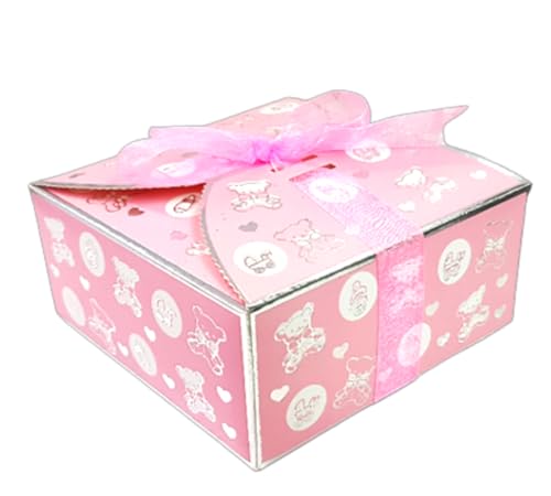 Dounia Mariage Boite à Gâteau pour Naissance, Baptême 25 Pièces