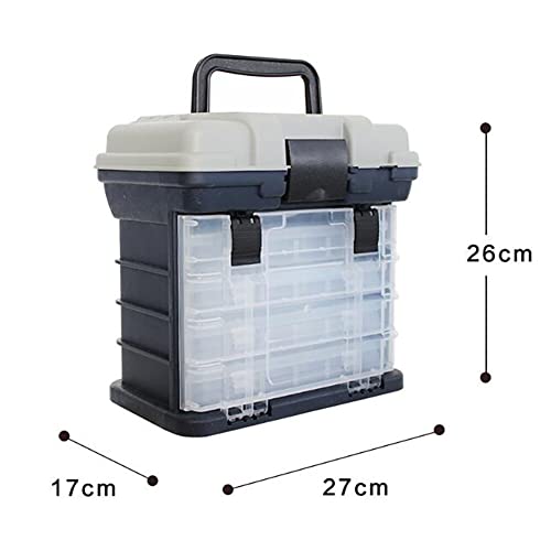 Boîtes de rangement avec plateaux multicompartiments réglables contre l'humidité - 3