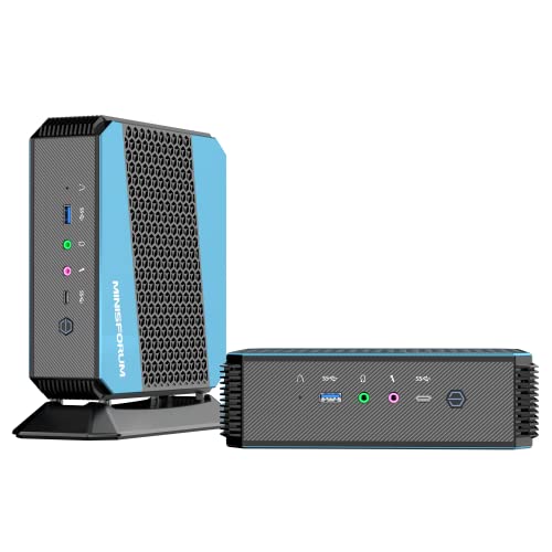 MINISFORUM EliteMini HX90 Windows 11 Mini PC 32GB DDR4 RAM 512GB SSD AMD Ryzen 9 5900HX 8C/16T Desktop Computer, 4K@60Hz HDMI/DP/USB-C Outputs, 2.5G LAN, AMD Radeon Graphics, Support Auto Power On