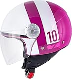 Robuste Konstruktion HPS 10.7 Concept Lady Mini-Jet-Helm