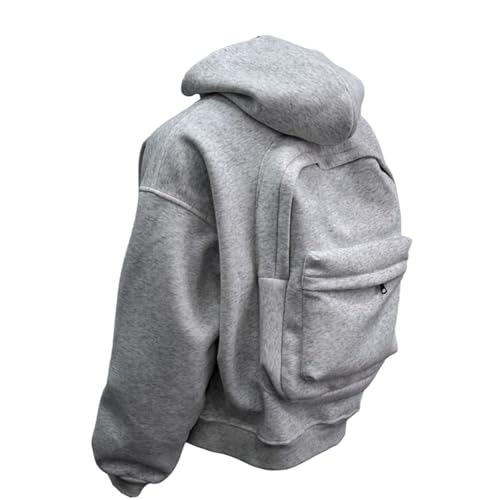 Travel Hoodie with Backpack Pocket Men Cotton Cardigan Sweatshirt Oversized Lightweight Full Zip Sweatshirts Fashion