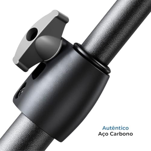 Tripé em Aço Carbono Telescópico 55cm 170cm 210cm Câmera Celular Com altura ajustável (170cm)